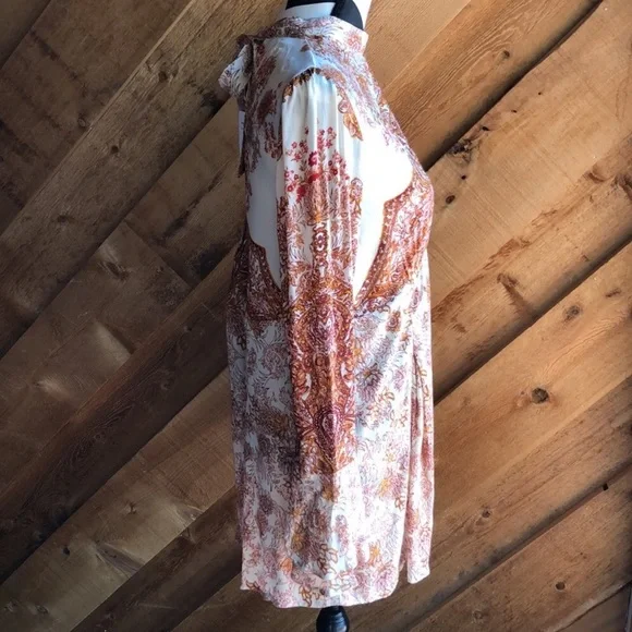 Free People Lady Luck Boho Tunic Ivory Combo M - Picture 13 of 16